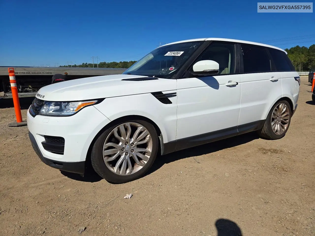 LAND ROVER RANGE ROVER SPORT 2016, VIN SALWG2VFXGA557395