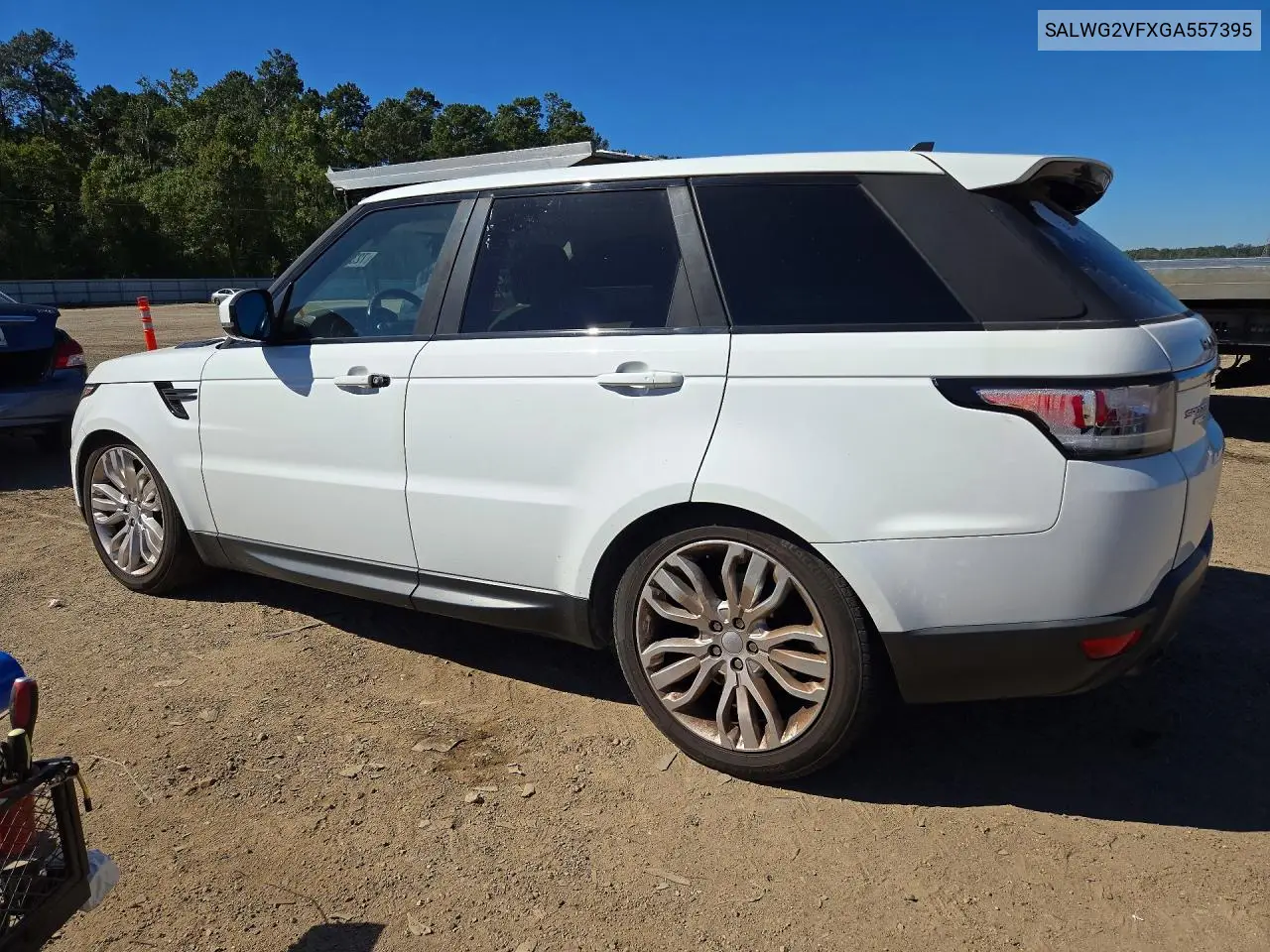2016 LAND ROVER RANGE ROVER SPORT VIN SALWG2VFXGA557395 — фото 2