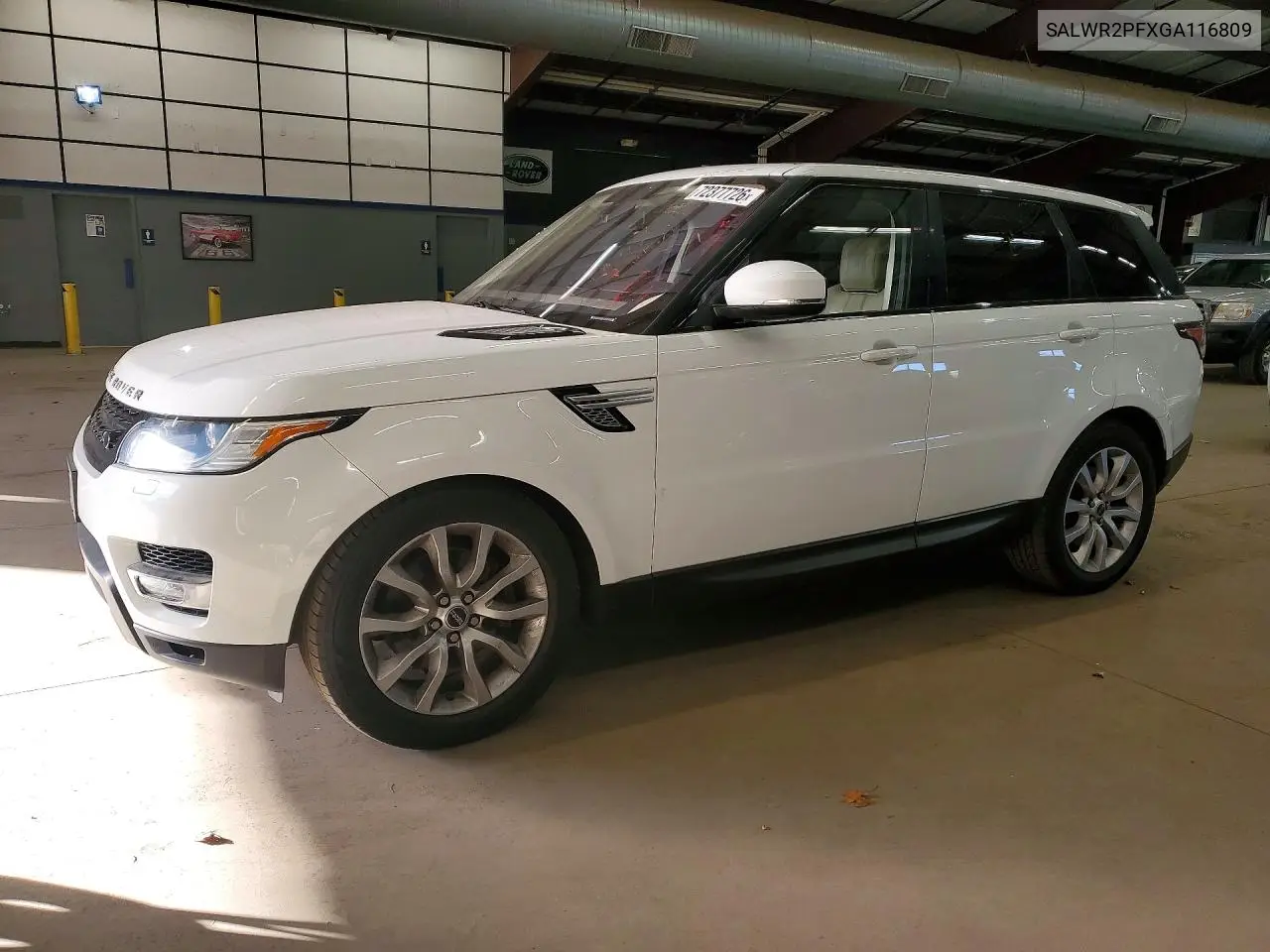 LAND ROVER RANGE ROVER SPORT 2016, VIN SALWR2PFXGA116809