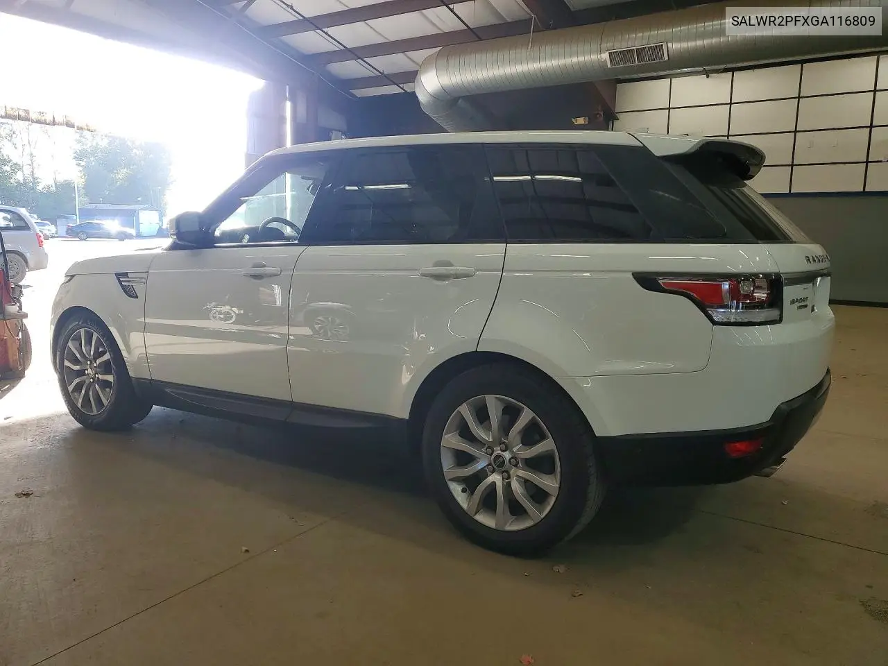 2016 LAND ROVER RANGE ROVER SPORT VIN SALWR2PFXGA116809 — фото 2