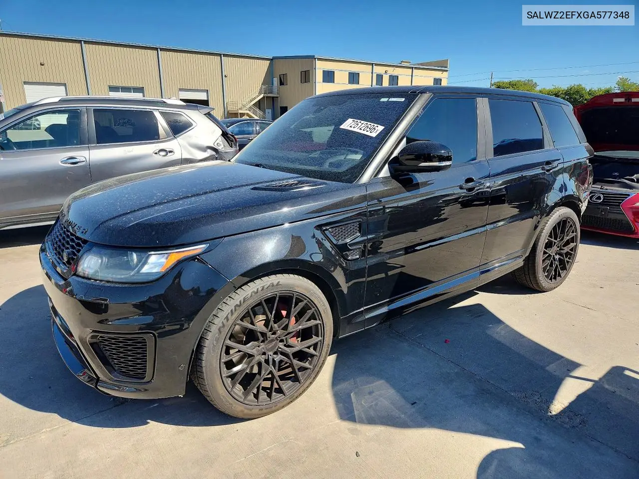 LAND ROVER RANGE ROVER SPORT 2016, VIN SALWZ2EFXGA577348
