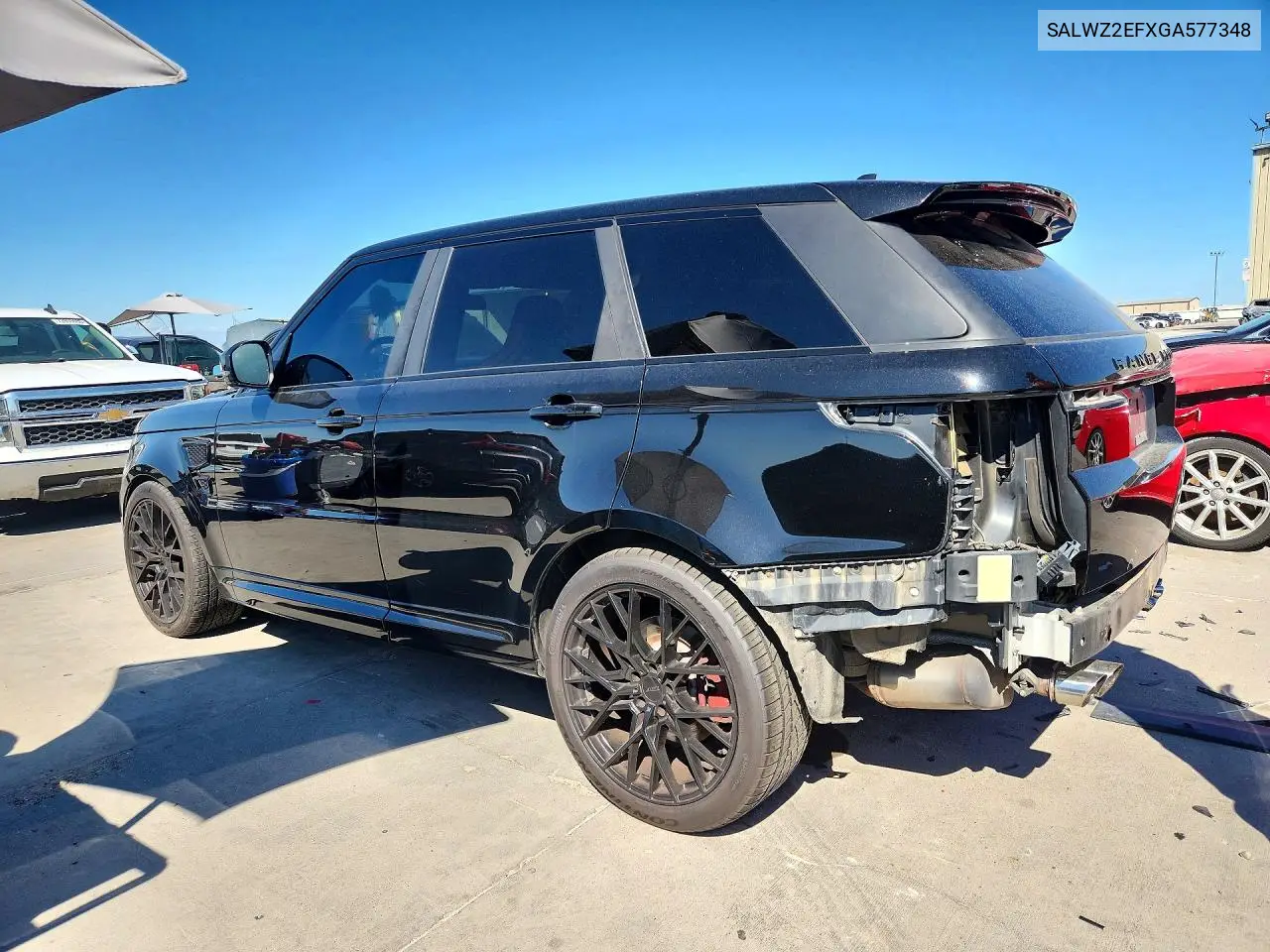 2016 LAND ROVER RANGE ROVER SPORT VIN SALWZ2EFXGA577348 — фото 2