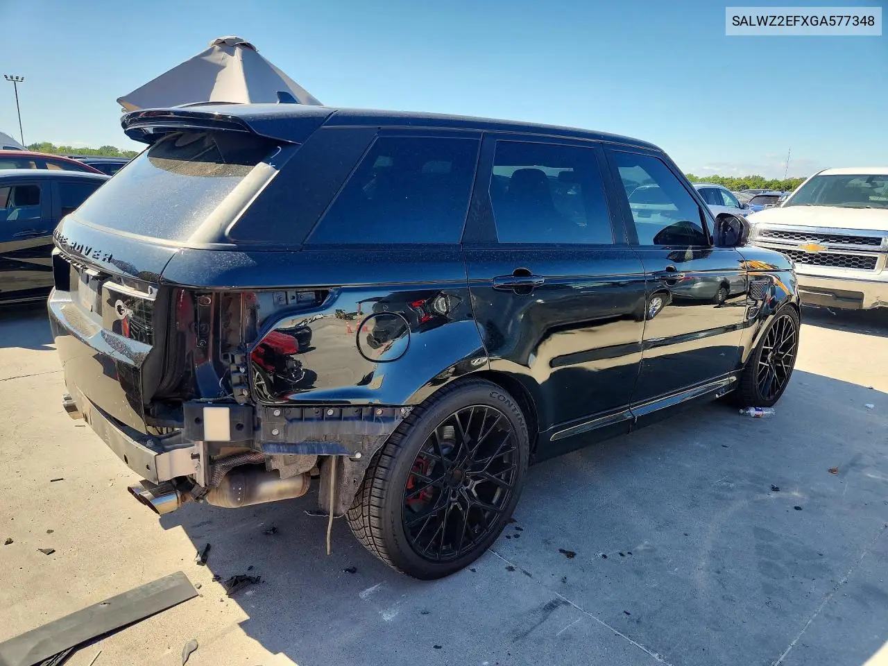 2016 LAND ROVER RANGE ROVER SPORT VIN SALWZ2EFXGA577348 — фото 3