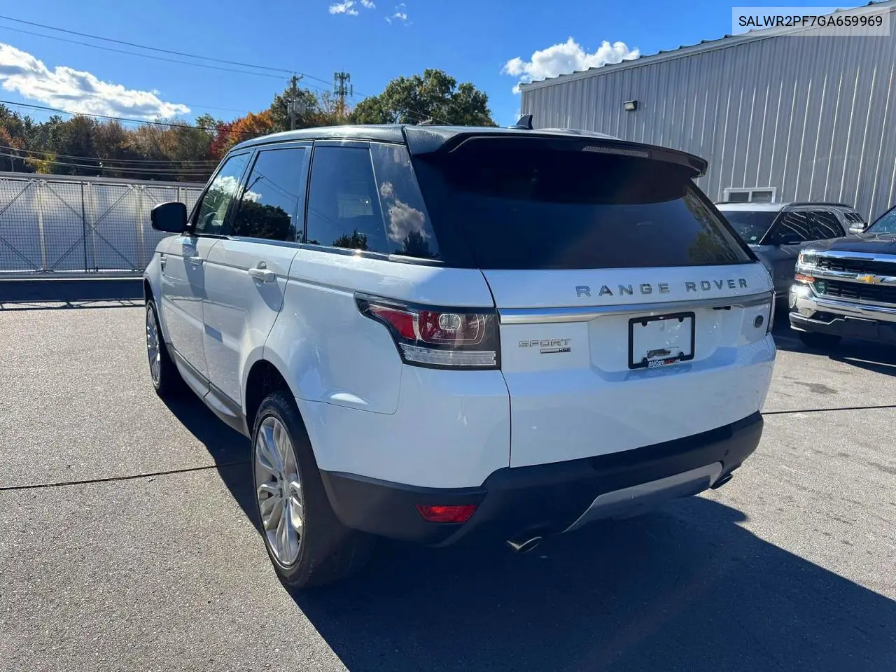 2016 LAND ROVER RANGE ROVER SPORT VIN SALWR2PF7GA659969 — фото 2