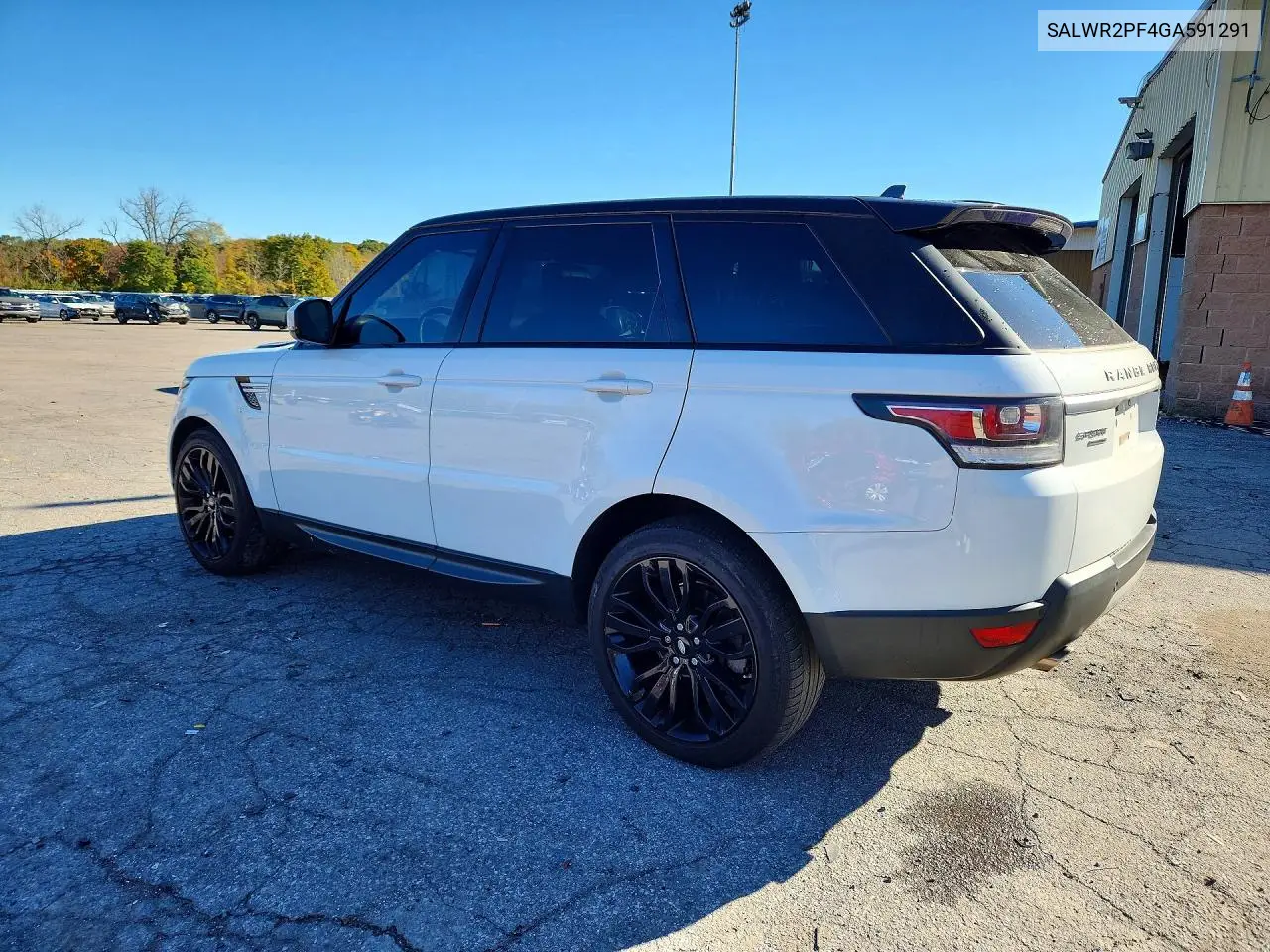 2016 LAND ROVER RANGE ROVER SPORT VIN SALWR2PF4GA591291 — фото 2