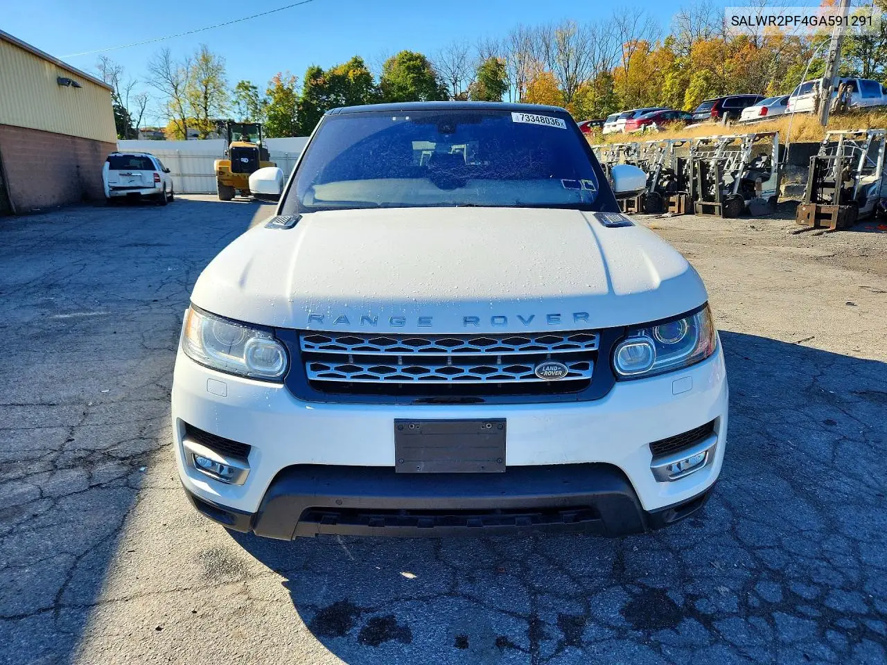 2016 LAND ROVER RANGE ROVER SPORT VIN SALWR2PF4GA591291 — фото 5