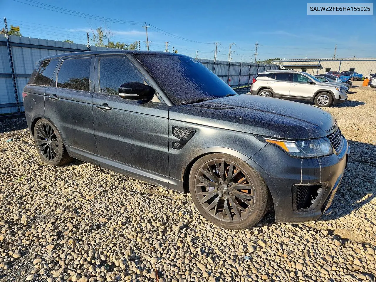 2017 LAND ROVER RANGE ROVER SPORT VIN SALWZ2FE6HA155925 — фото 4