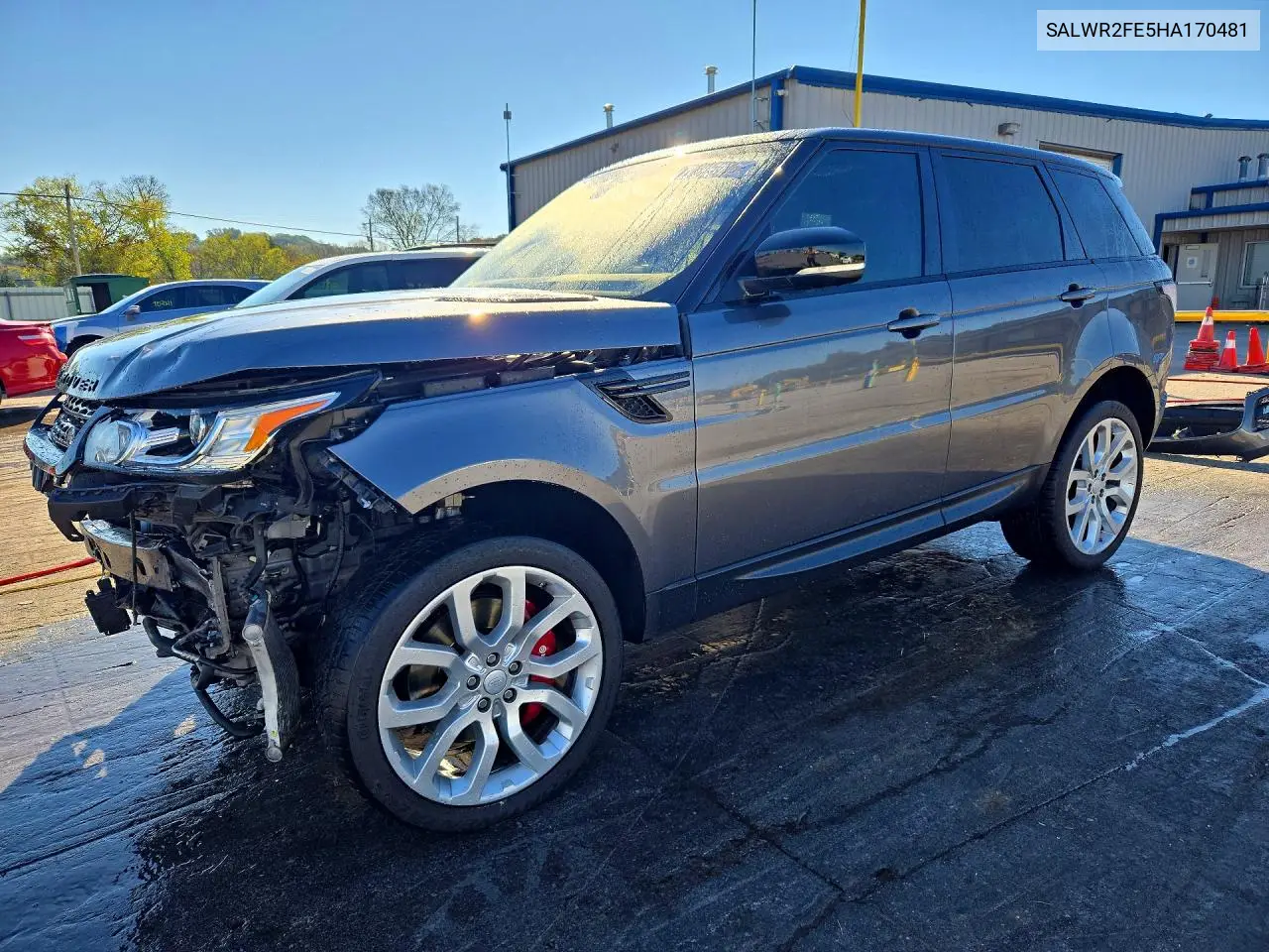 LAND ROVER RANGE ROVER SPORT 2017, VIN SALWR2FE5HA170481