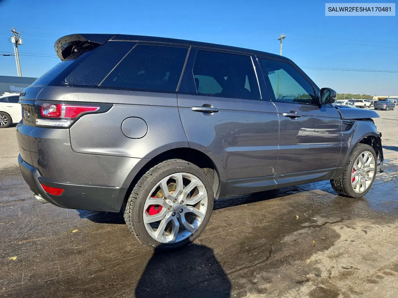2017 LAND ROVER RANGE ROVER SPORT VIN SALWR2FE5HA170481 — фото 3