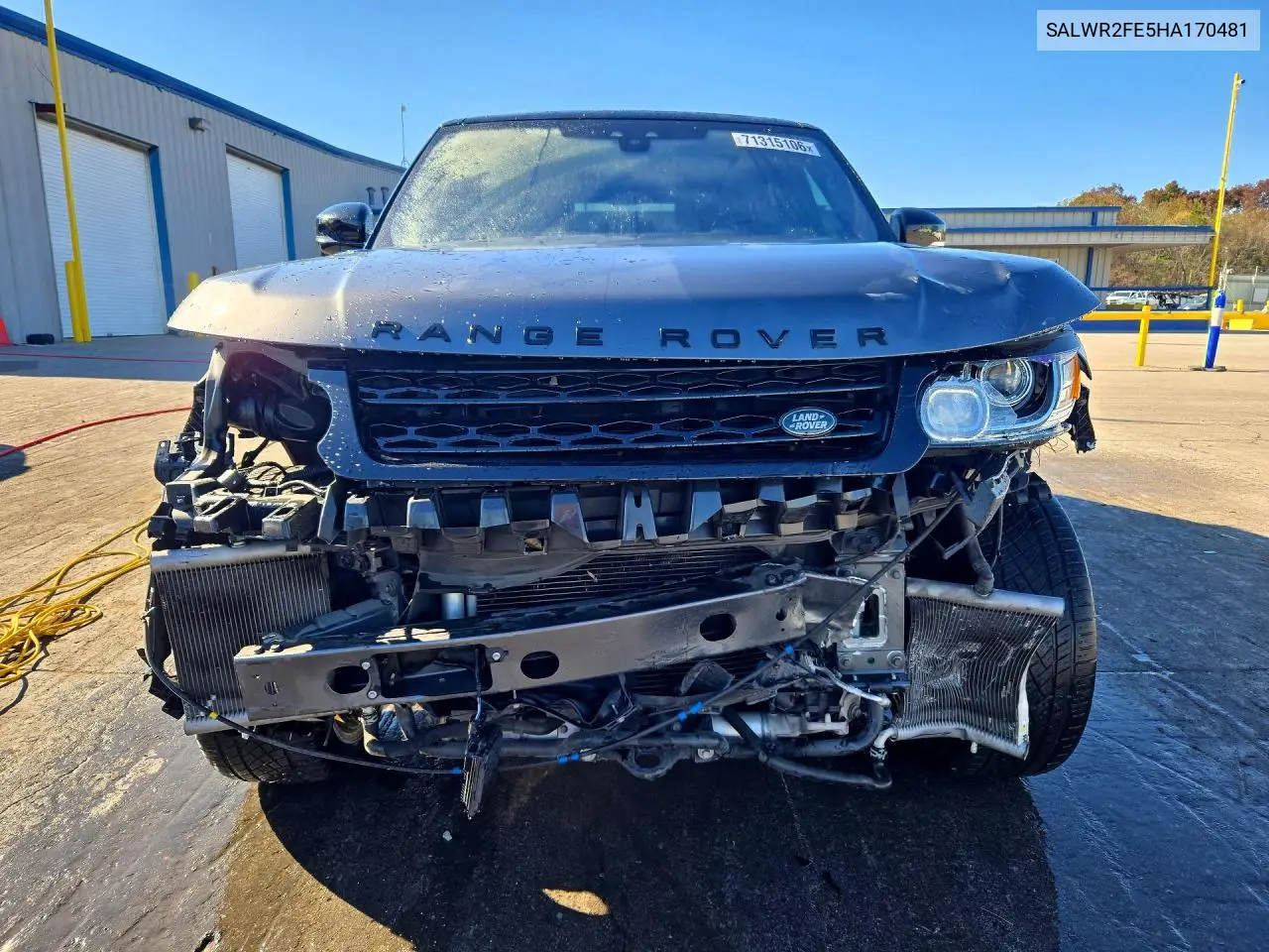 2017 LAND ROVER RANGE ROVER SPORT VIN SALWR2FE5HA170481 — фото 5