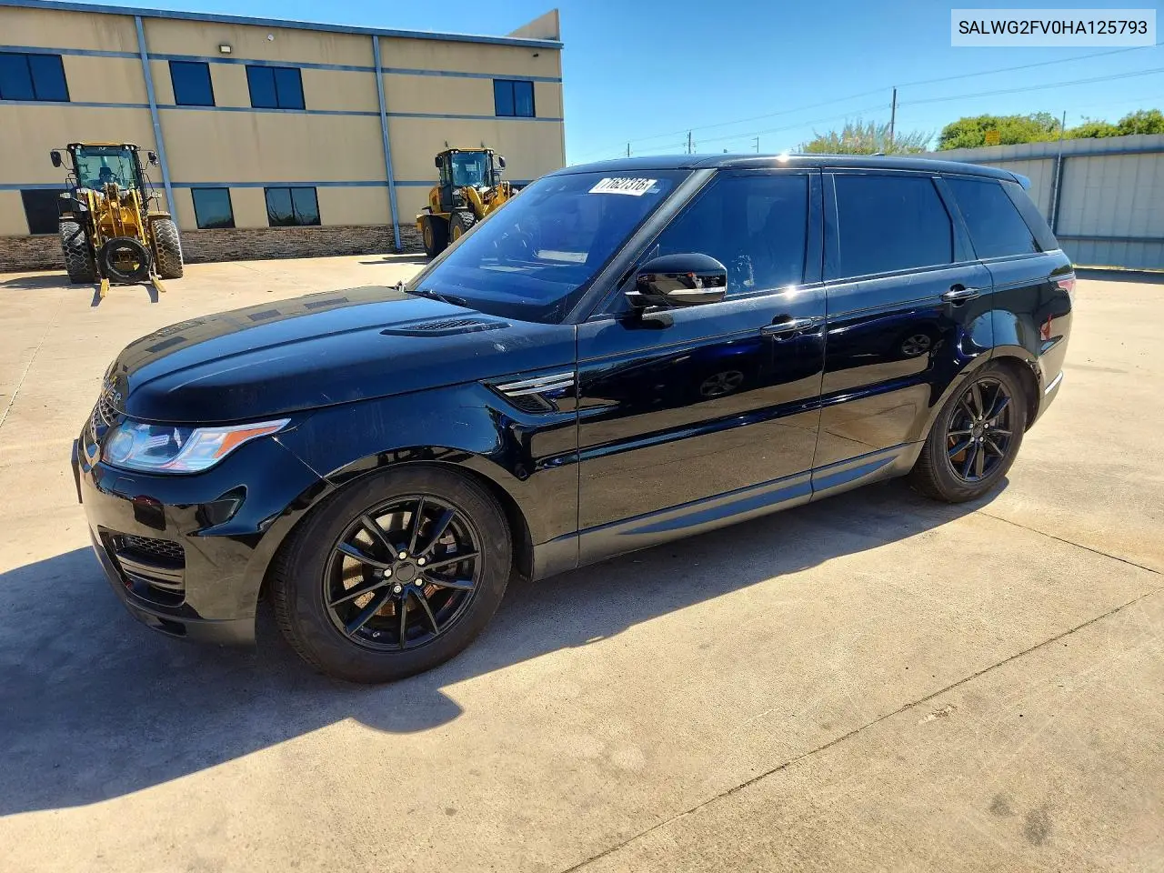 LAND ROVER RANGE ROVER SPORT 2017, VIN SALWG2FV0HA125793