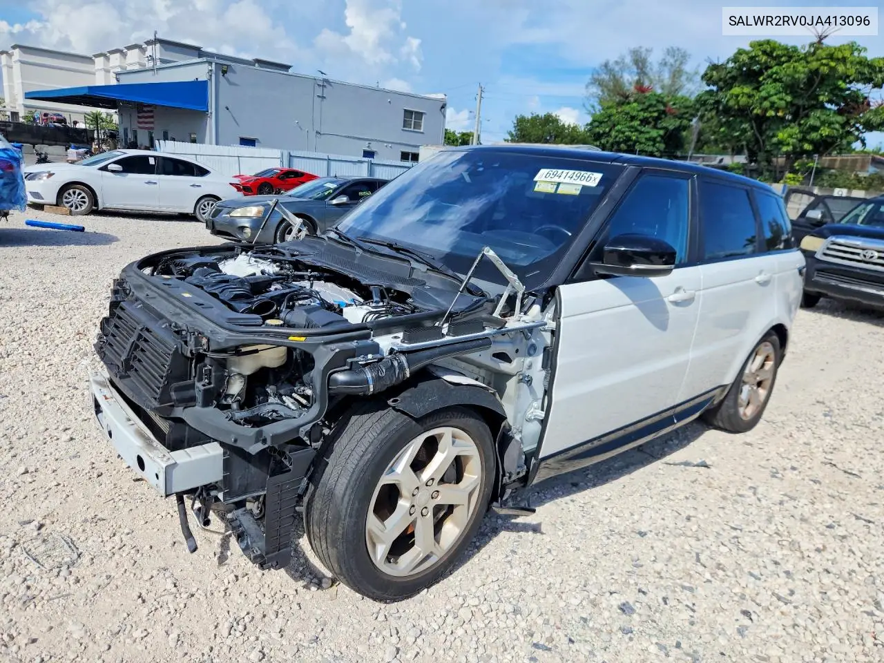 LAND ROVER RANGE ROVER SPORT 2018, VIN SALWR2RV0JA413096