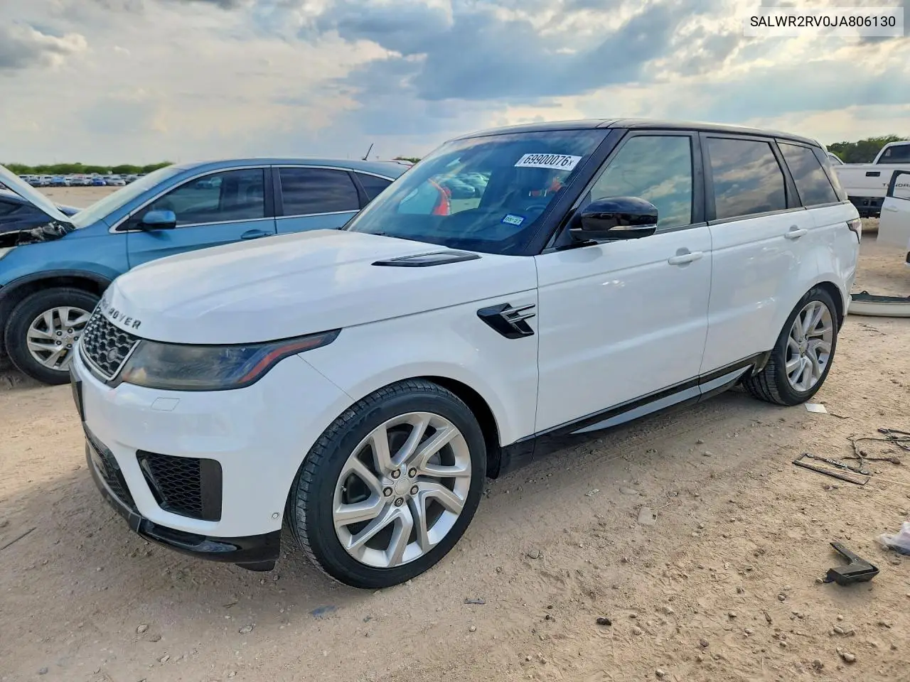 LAND ROVER RANGE ROVER SPORT 2018, VIN SALWR2RV0JA806130
