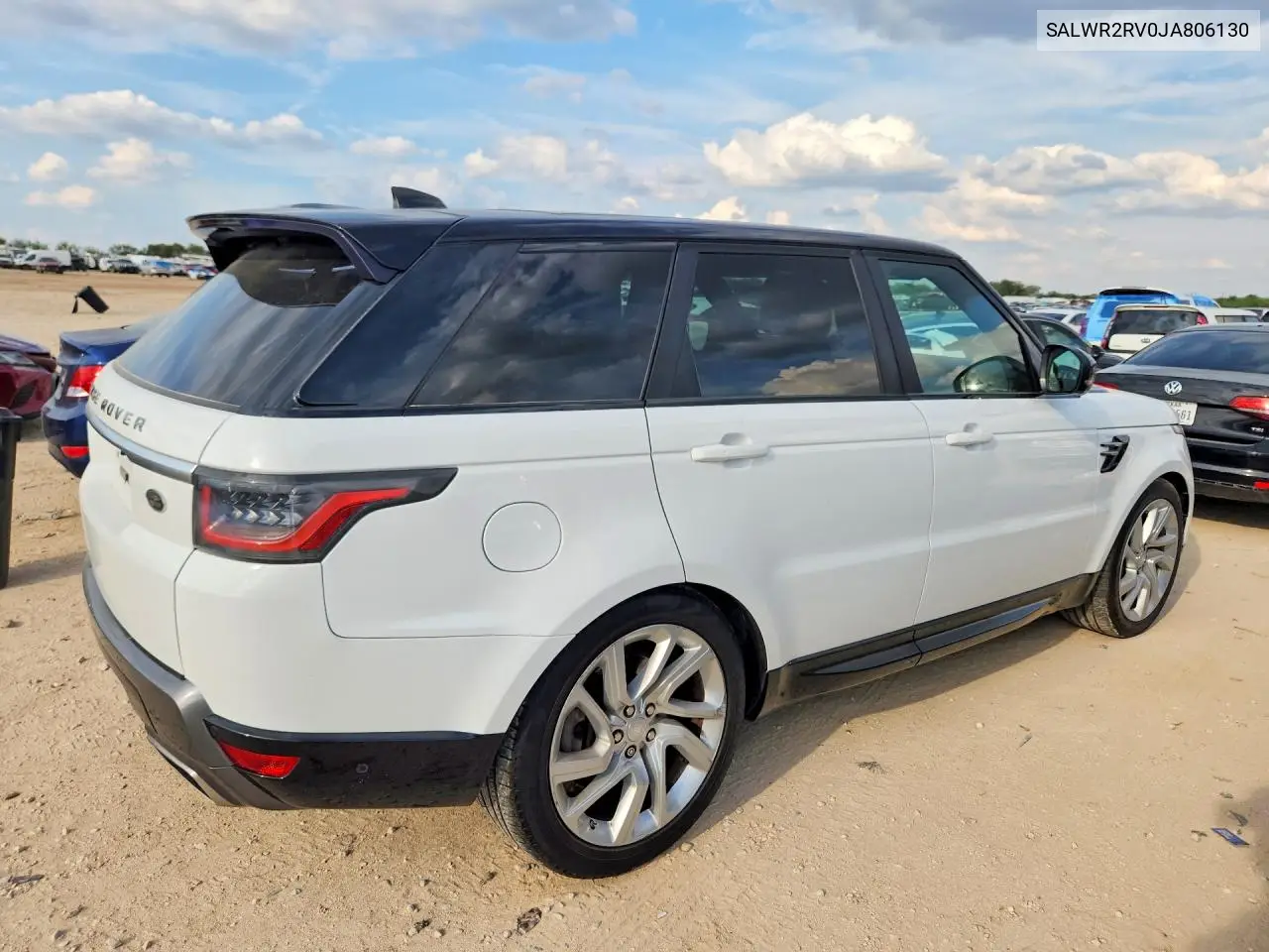 2018 LAND ROVER RANGE ROVER SPORT VIN SALWR2RV0JA806130 — фото 3