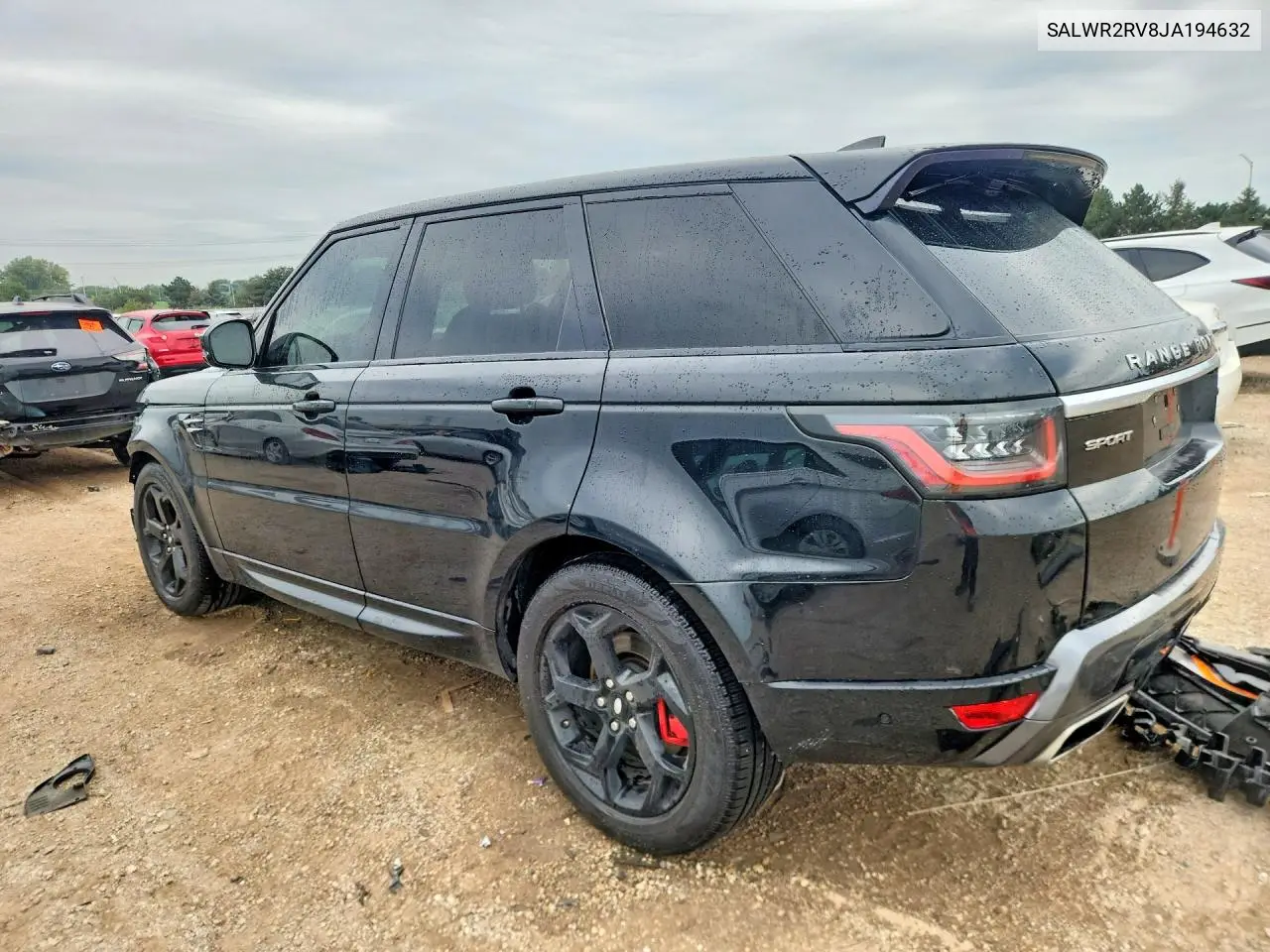 2018 LAND ROVER RANGE ROVER SPORT VIN SALWR2RV8JA194632 — фото 2