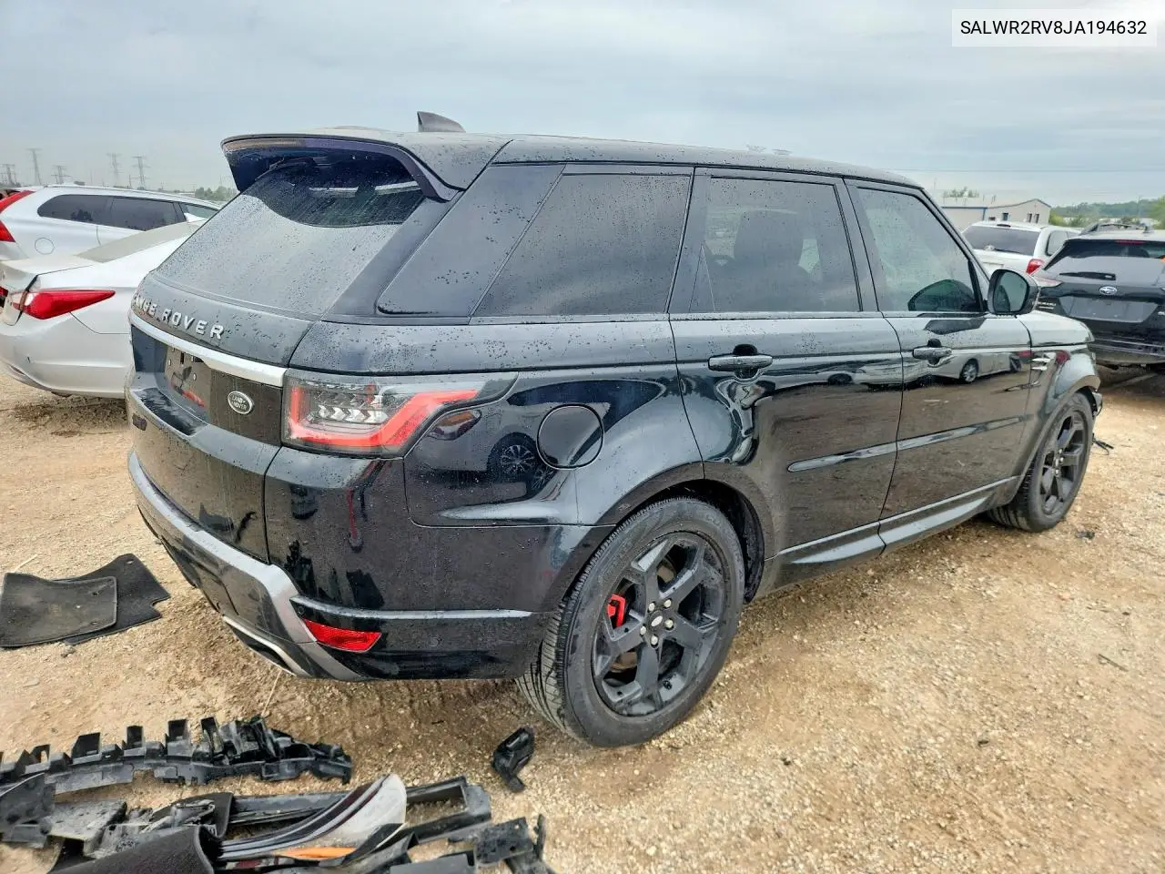 2018 LAND ROVER RANGE ROVER SPORT VIN SALWR2RV8JA194632 — фото 3