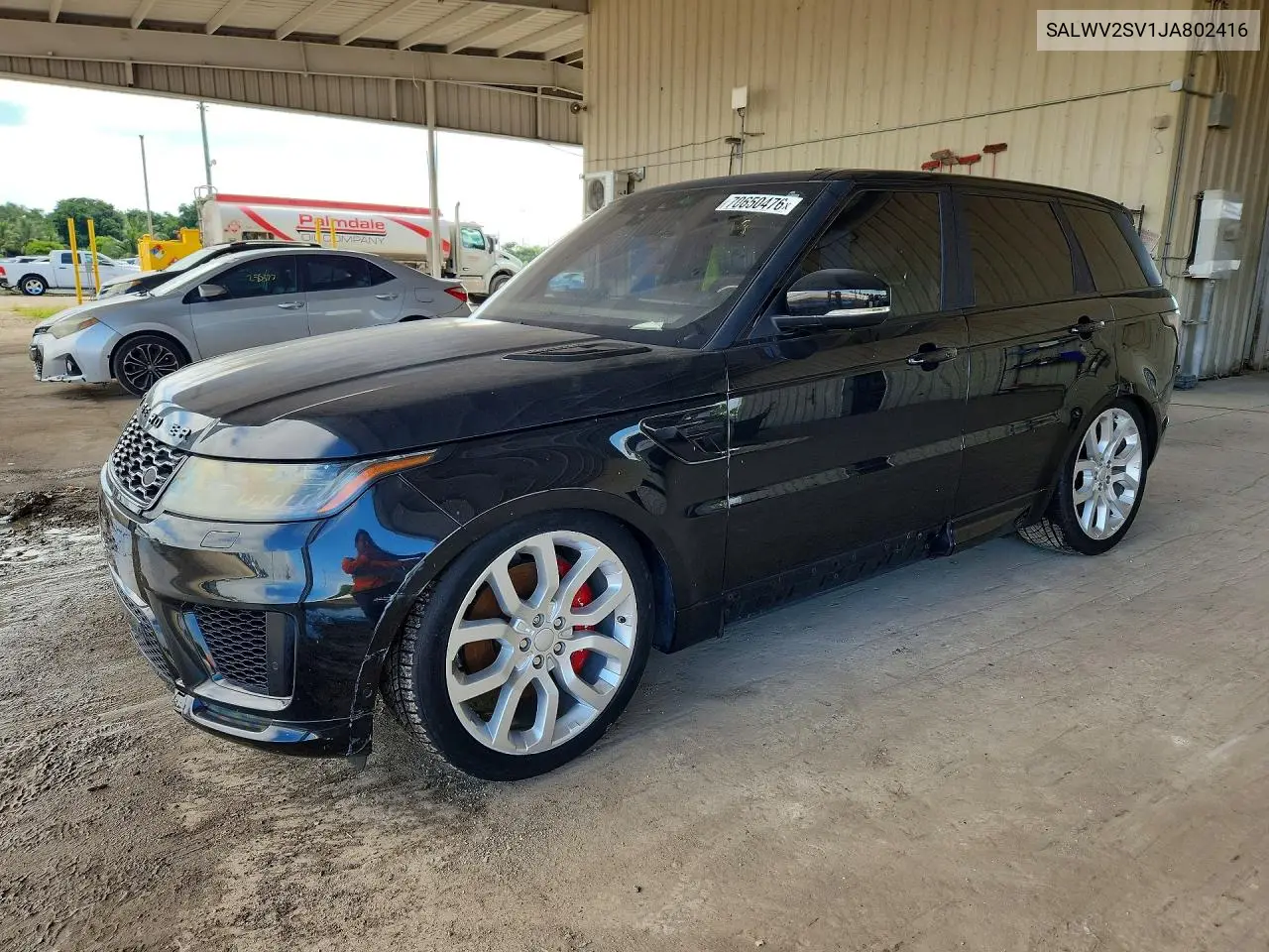 LAND ROVER RANGE ROVER SPORT 2018, VIN SALWV2SV1JA802416