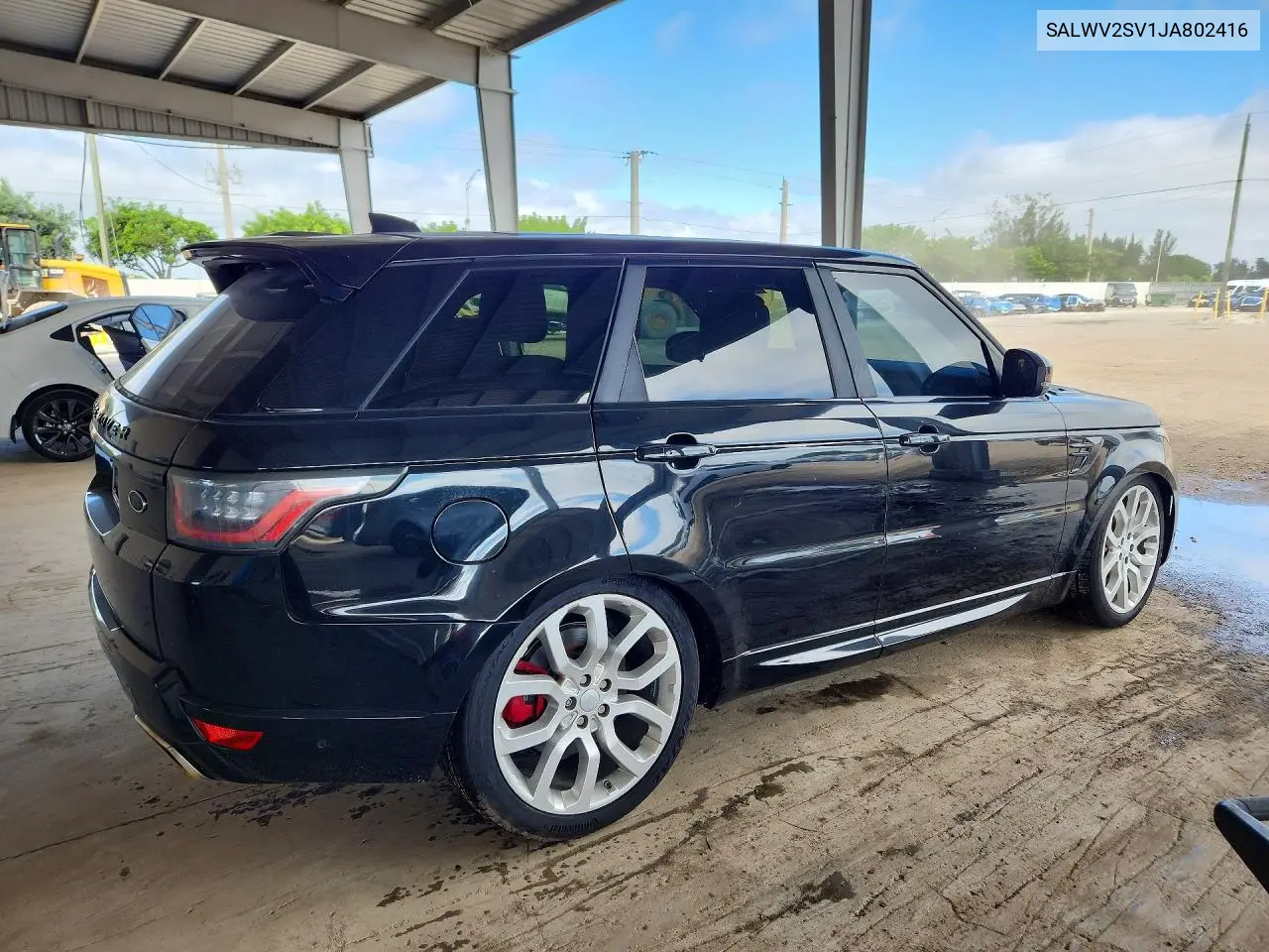 2018 LAND ROVER RANGE ROVER SPORT VIN SALWV2SV1JA802416 — фото 3