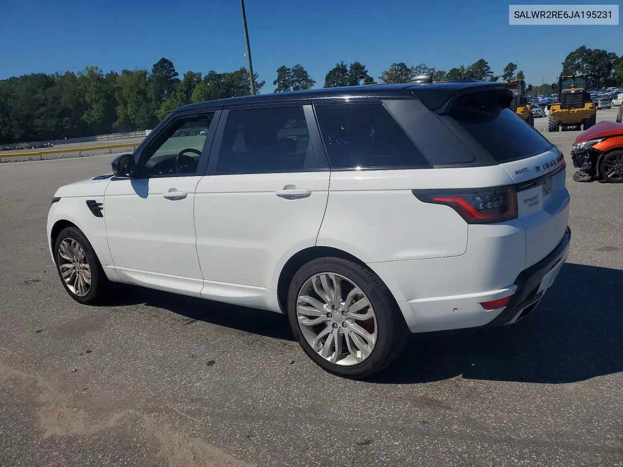 2018 LAND ROVER RANGE ROVER SPORT VIN SALWR2RE6JA195231 — фото 2
