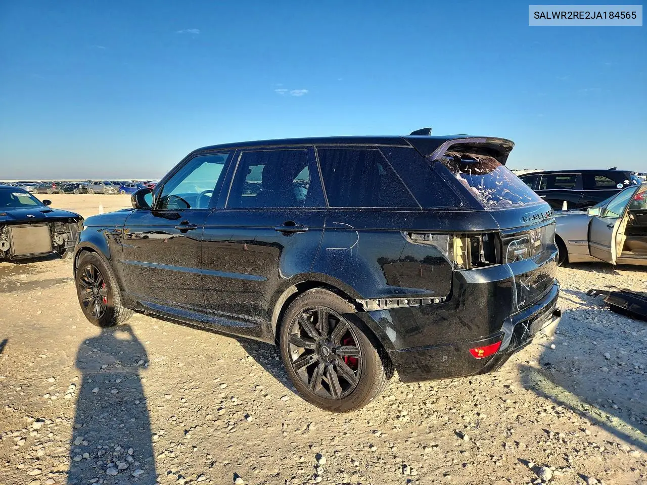 2018 LAND ROVER RANGE ROVER SPORT VIN SALWR2RE2JA184565 — фото 2