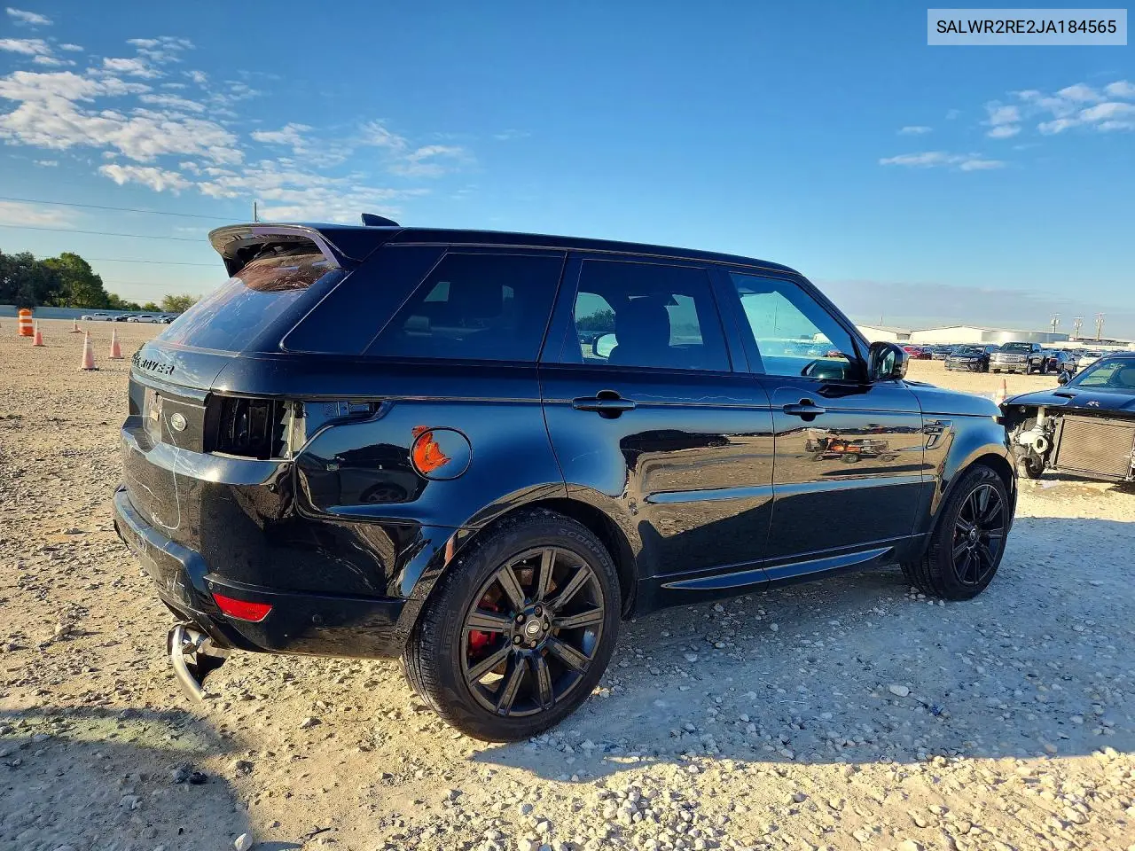 2018 LAND ROVER RANGE ROVER SPORT VIN SALWR2RE2JA184565 — фото 3
