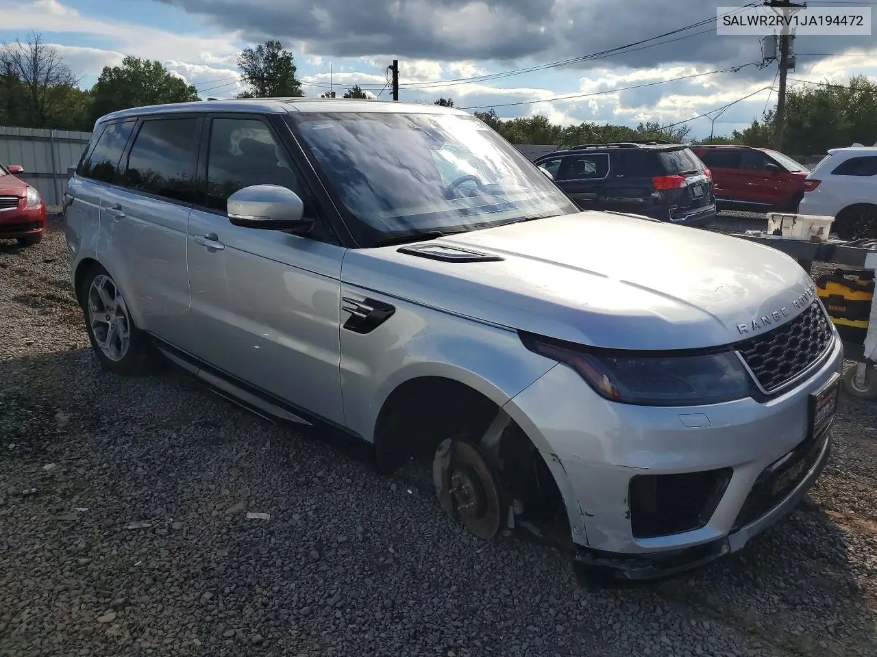 2018 LAND ROVER RANGE ROVER SPORT VIN SALWR2RV1JA194472 — фото 4