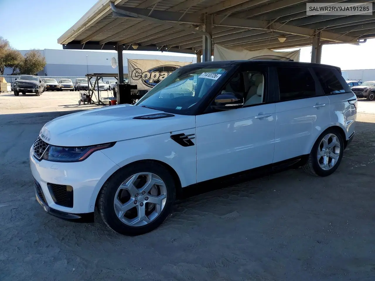 LAND ROVER RANGE ROVER SPORT 2018, VIN SALWR2RV9JA191285