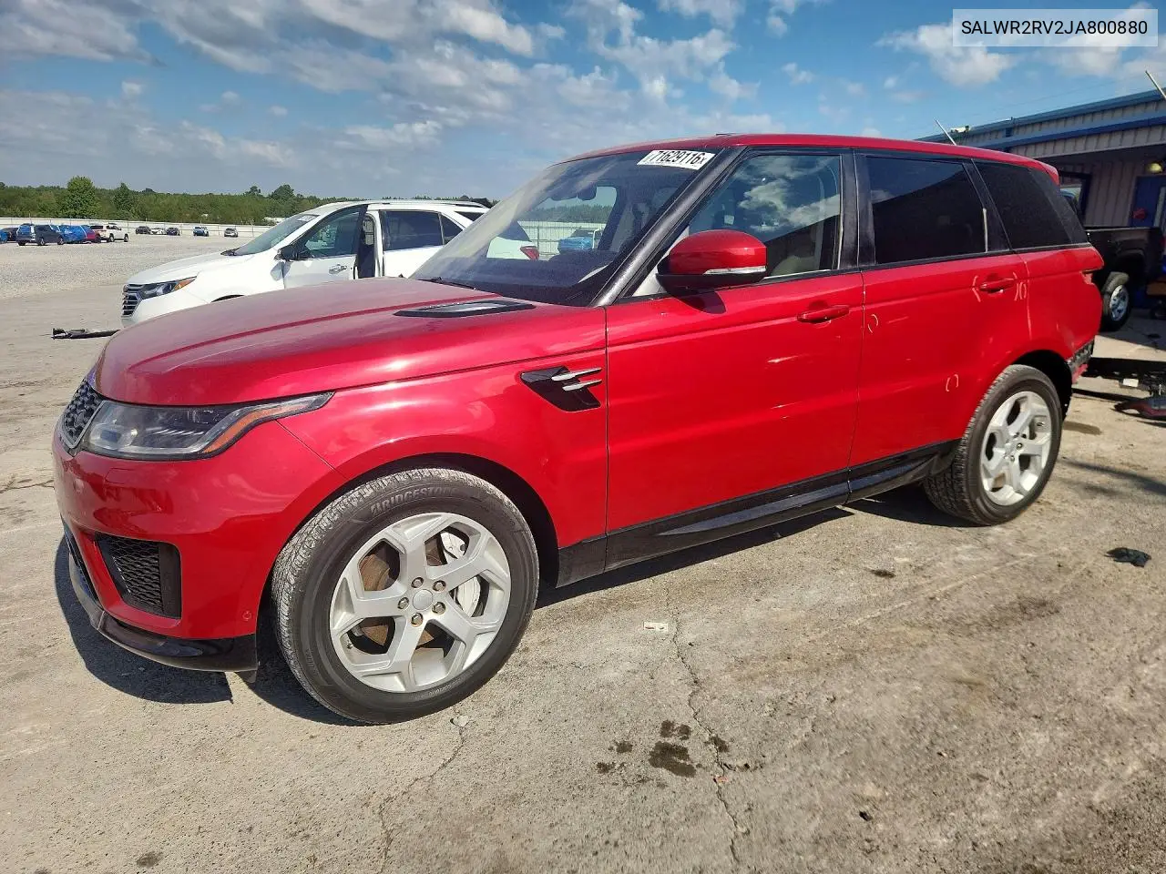 LAND ROVER RANGE ROVER SPORT 2018, VIN SALWR2RV2JA800880