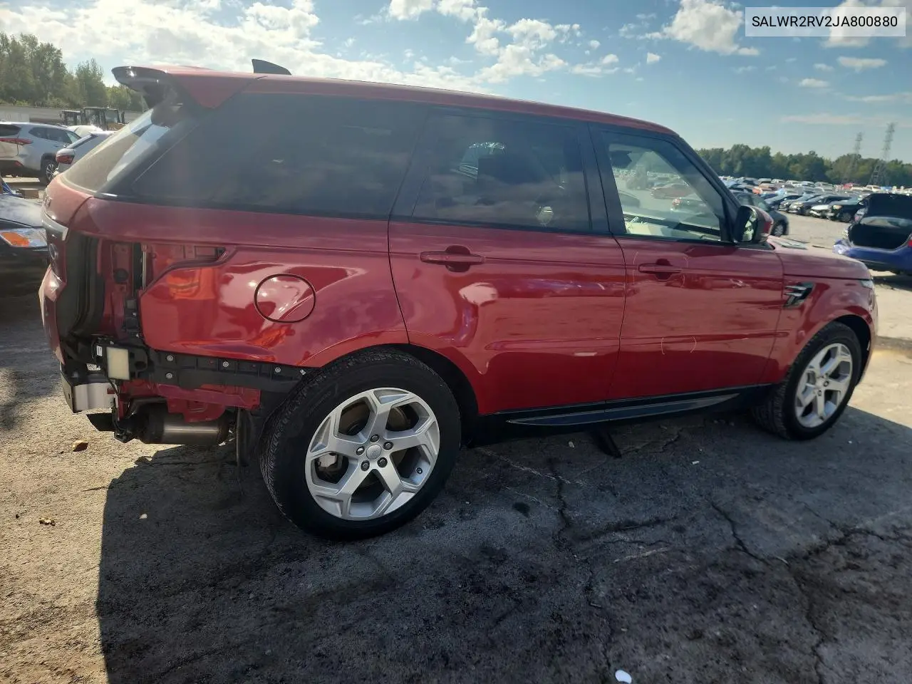 2018 LAND ROVER RANGE ROVER SPORT VIN SALWR2RV2JA800880 — фото 3