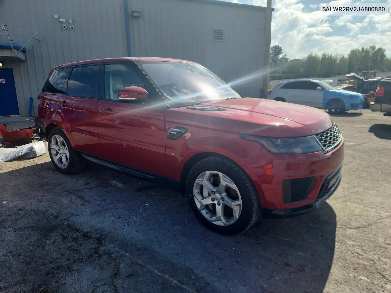 2018 LAND ROVER RANGE ROVER SPORT VIN SALWR2RV2JA800880 — фото 4