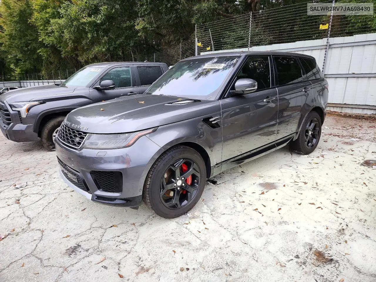 2018 LAND ROVER RANGE ROVER SPORT VIN SALWR2RV7JA698430 — фото 2