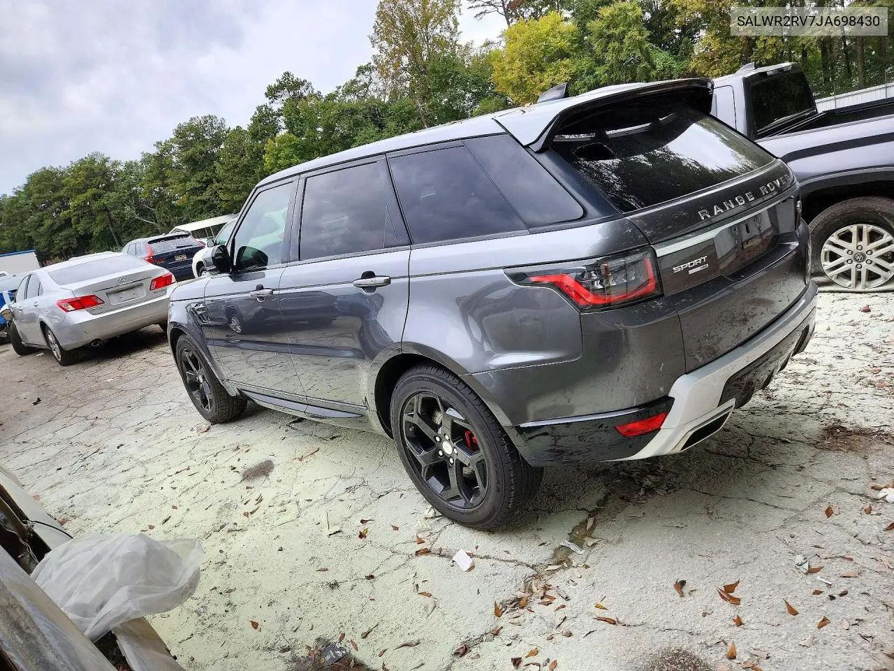 2018 LAND ROVER RANGE ROVER SPORT VIN SALWR2RV7JA698430 — фото 3