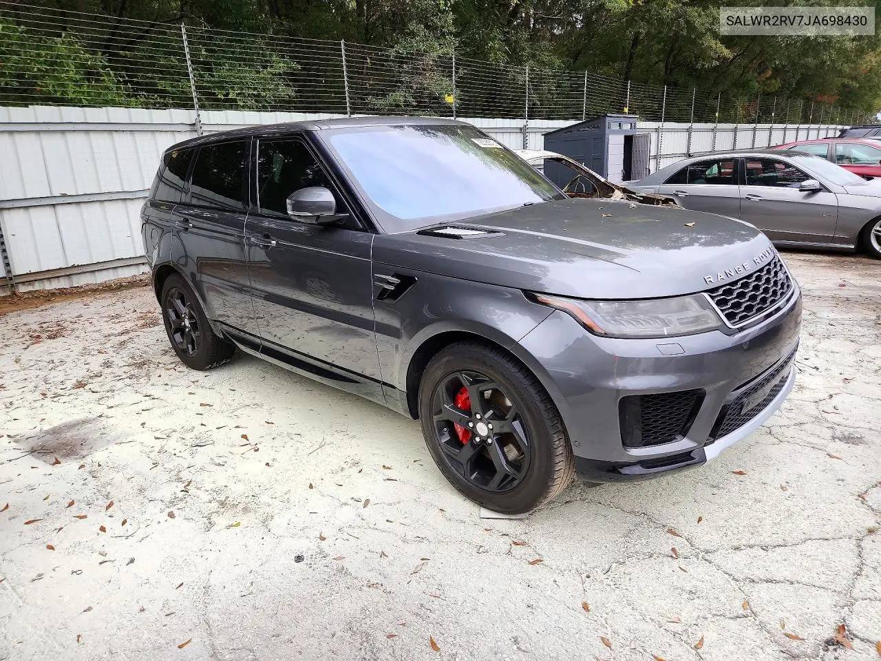 LAND ROVER RANGE ROVER SPORT 2018, VIN SALWR2RV7JA698430