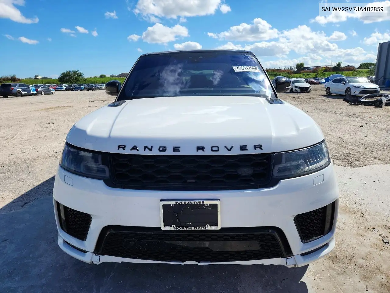 2018 LAND ROVER RANGE ROVER SPORT VIN SALWV2SV7JA402859 — фото 5