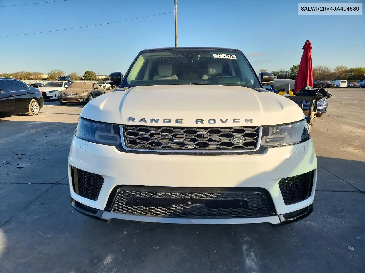 2018 LAND ROVER RANGE ROVER SPORT VIN SALWR2RV4JA404580 — фото 5