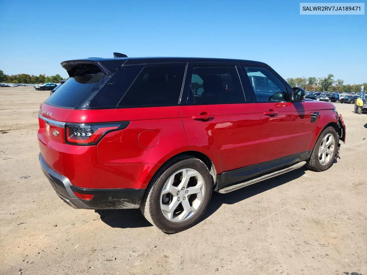 2018 LAND ROVER RANGE ROVER SPORT VIN SALWR2RV7JA189471 — фото 3