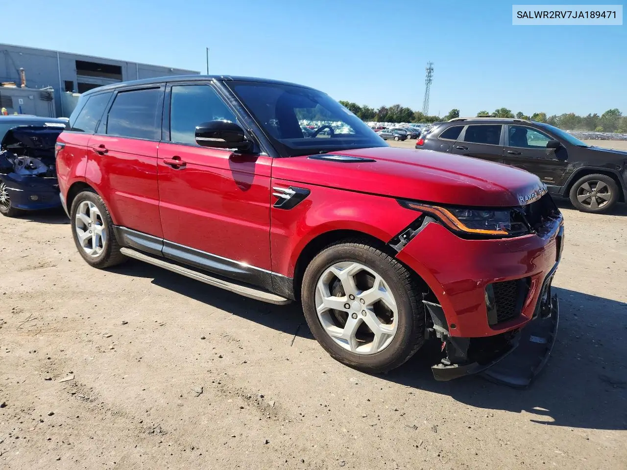 2018 LAND ROVER RANGE ROVER SPORT VIN SALWR2RV7JA189471 — фото 4