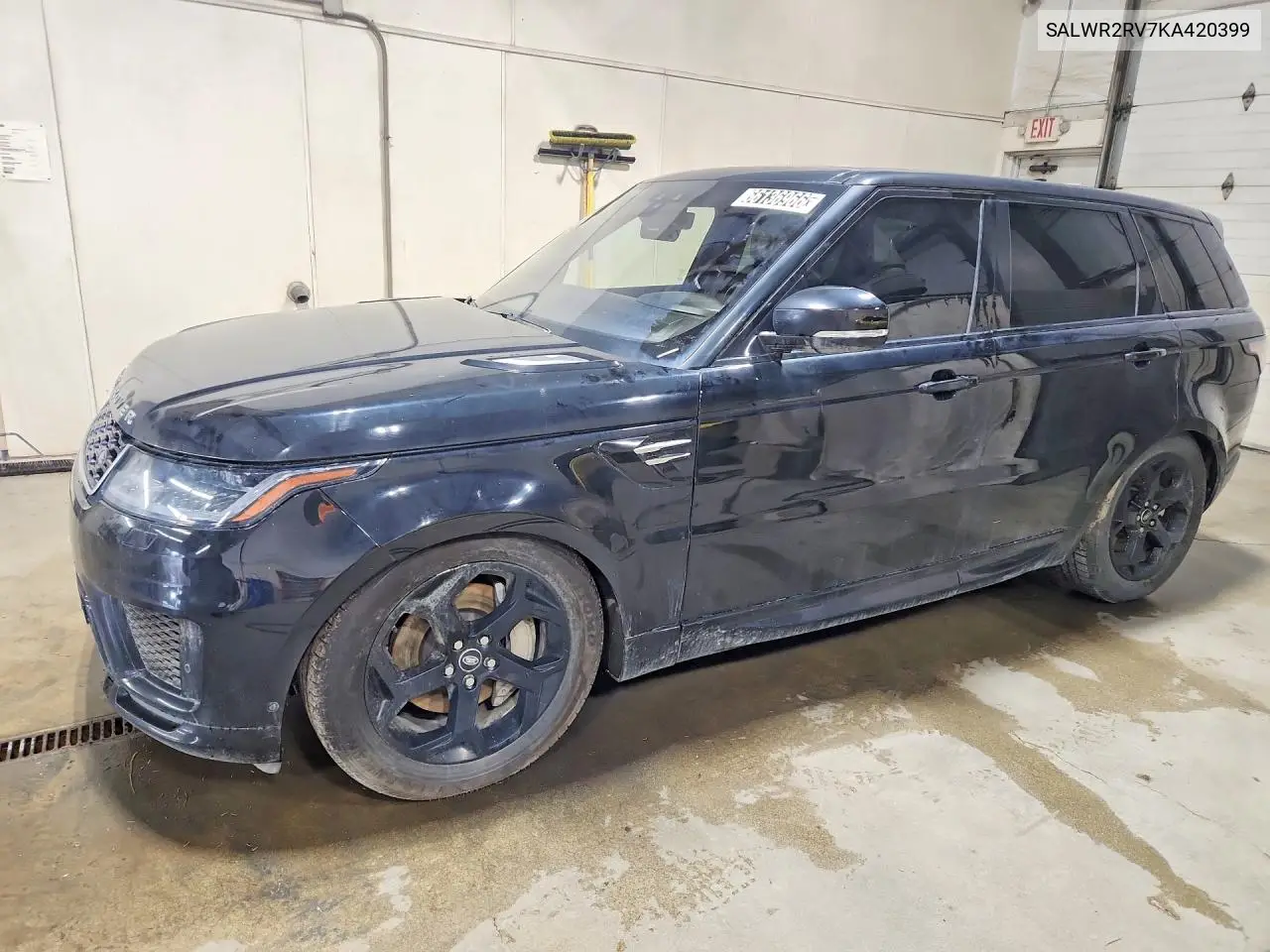 LAND ROVER RANGE ROVER SPORT 2019, VIN SALWR2RV7KA420399