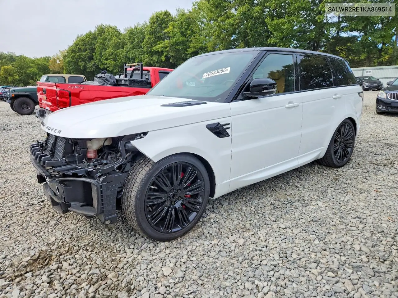 LAND ROVER RANGE ROVER SPORT 2019, VIN SALWR2RE1KA869514