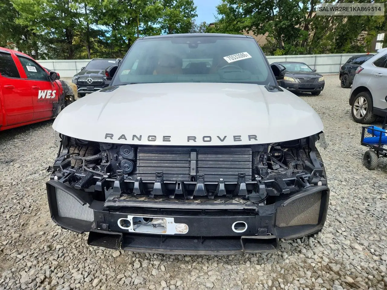 2019 LAND ROVER RANGE ROVER SPORT VIN SALWR2RE1KA869514 — фото 5