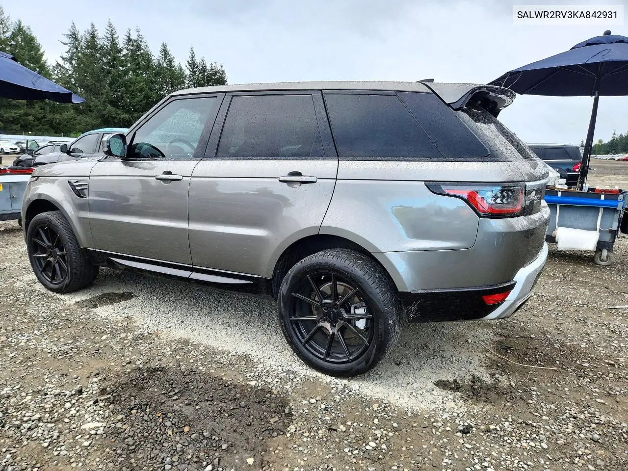 2019 LAND ROVER RANGE ROVER SPORT VIN SALWR2RV3KA842931 — фото 2