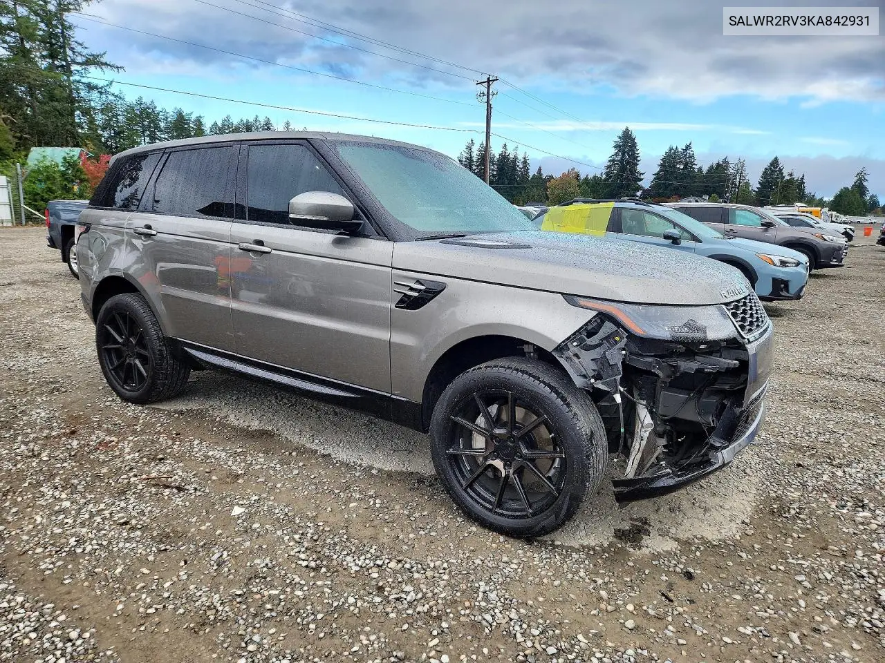 2019 LAND ROVER RANGE ROVER SPORT VIN SALWR2RV3KA842931 — фото 4