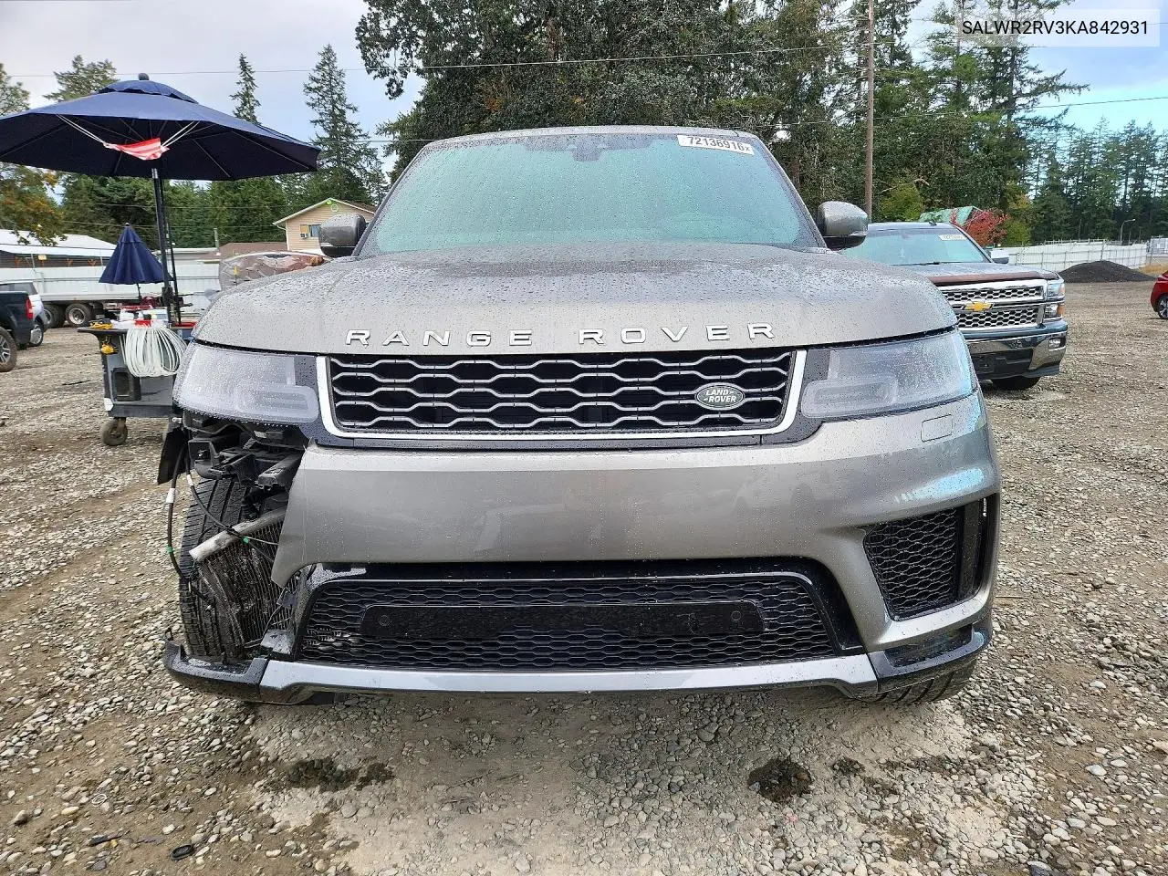 2019 LAND ROVER RANGE ROVER SPORT VIN SALWR2RV3KA842931 — фото 5