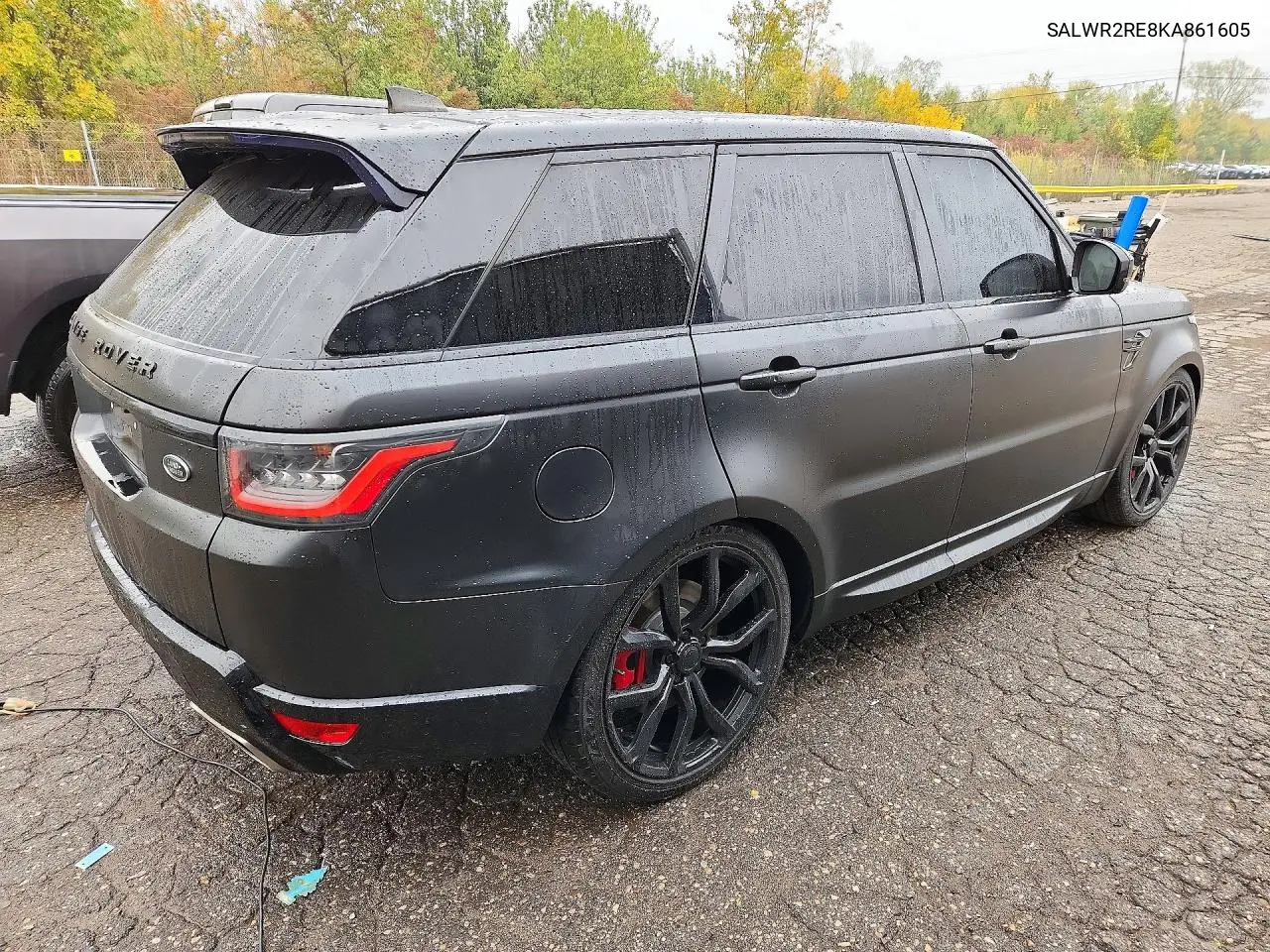 2019 LAND ROVER RANGE ROVER SPORT VIN SALWR2RE8KA861605 — фото 3