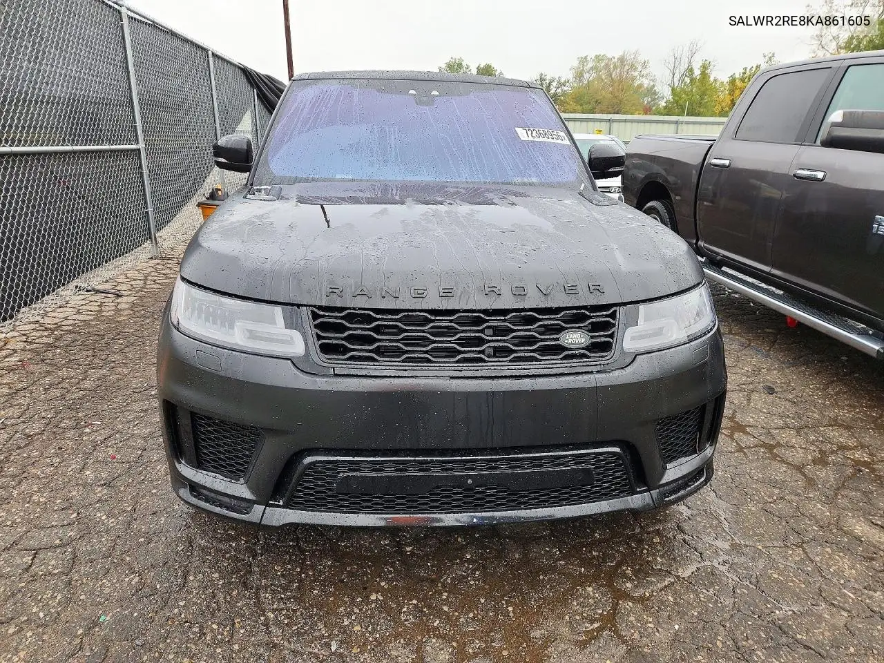 2019 LAND ROVER RANGE ROVER SPORT VIN SALWR2RE8KA861605 — фото 5