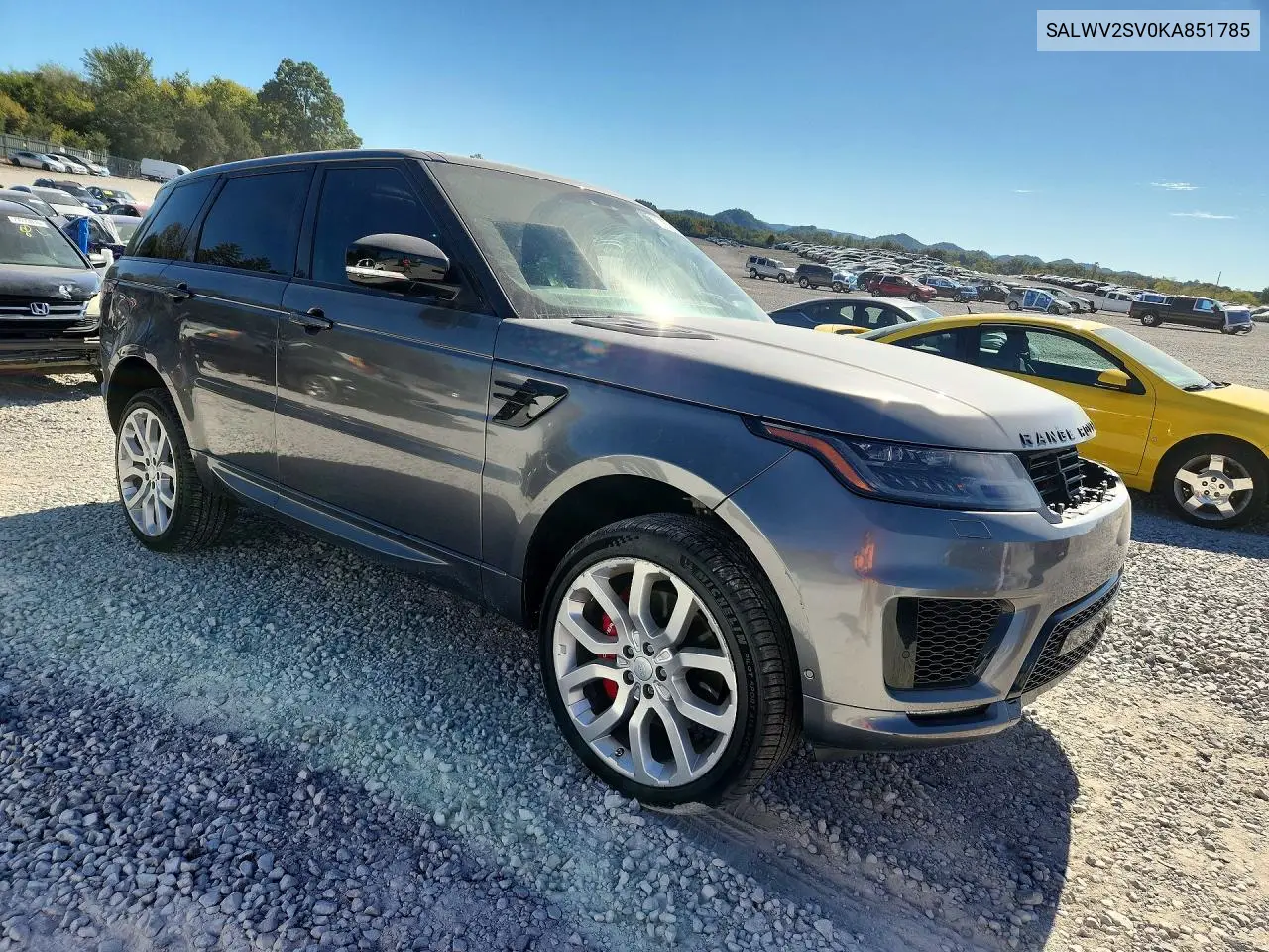 2019 LAND ROVER RANGE ROVER SPORT VIN SALWV2SV0KA851785 — фото 4