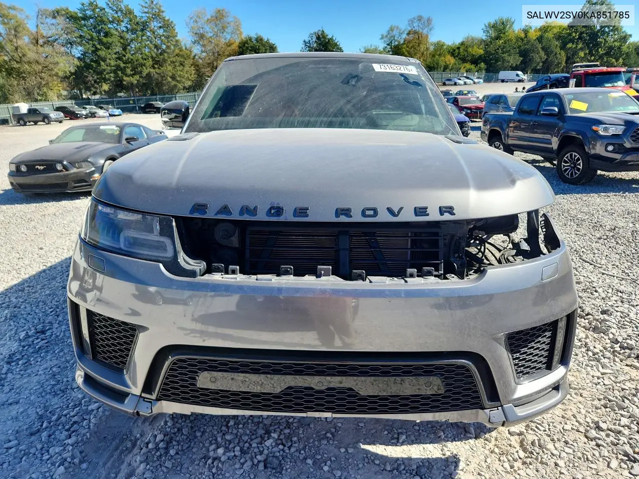 2019 LAND ROVER RANGE ROVER SPORT VIN SALWV2SV0KA851785 — фото 5