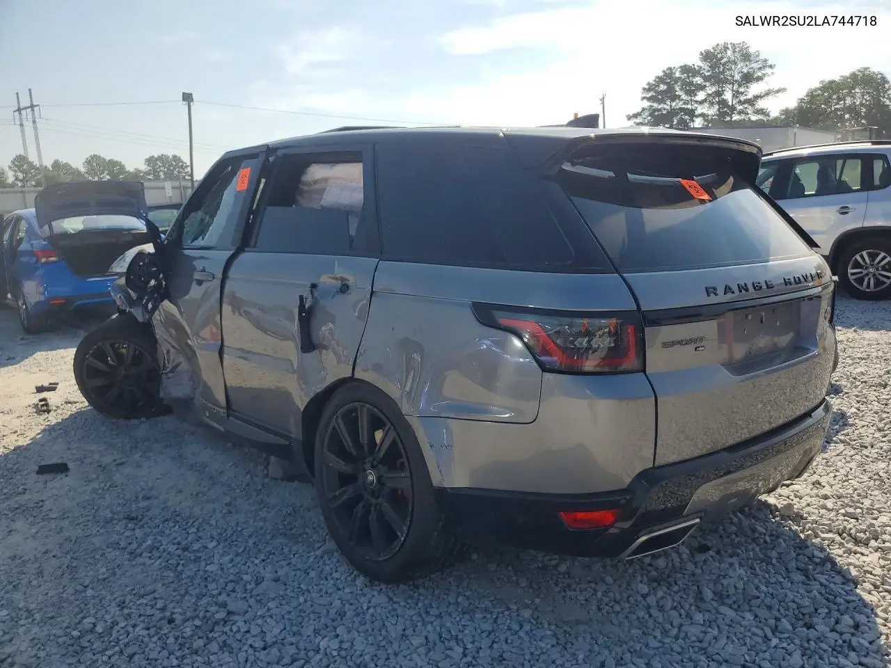 2020 LAND ROVER RANGE ROVER SPORT VIN SALWR2SU2LA744718 — фото 2