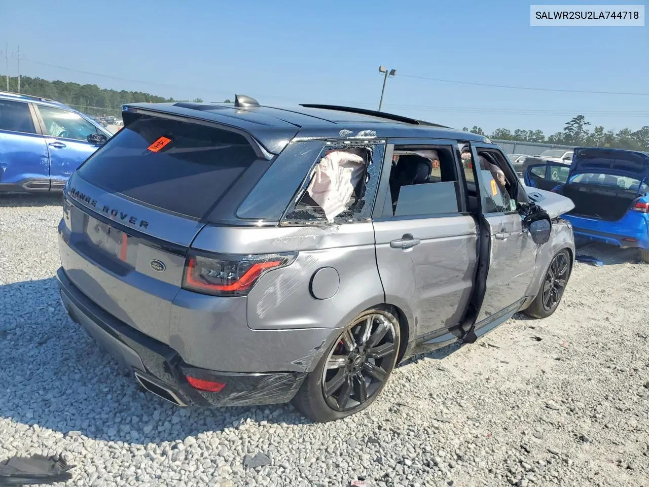 2020 LAND ROVER RANGE ROVER SPORT VIN SALWR2SU2LA744718 — фото 3