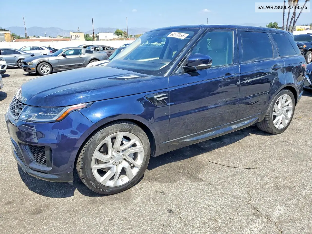 LAND ROVER RANGE ROVER SPORT 2020, VIN SALWR2SU0LA738576